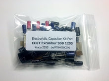 Load image into Gallery viewer, COLT Excalibur SSB 1200 / Kraco 2555 (w/PTBM058COX) electrolytic capacitor kit