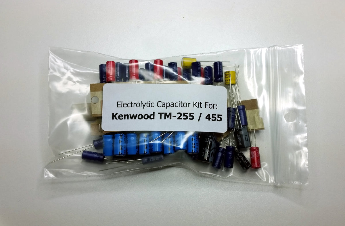 Kenwood TM-255, TM-455 electrolytic capacitor kit – Klondike Mike's