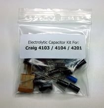 Load image into Gallery viewer, Craig 4103 / 4104 / 4201 electrolytic capacitor kit