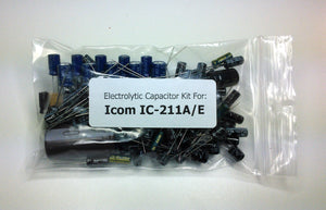 Icom IC-211A, IC-211E electrolytic capacitor kit