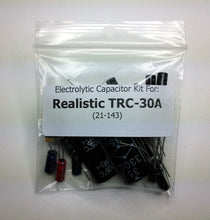 Load image into Gallery viewer, Realistic TRC-30A (21-143) electrolytic capacitor kit