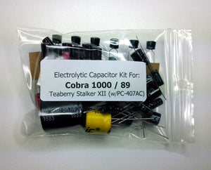 Cobra 1000 / 89 / Teaberry Stalker XII (PC-407AC) electrolytic capacitor kit