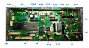 President HR2510 / Lincoln v1 / Uniden HR2830 electrolytic capacitor kit (Deluxe)