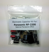 Load image into Gallery viewer, Panasonic RF-2200 / National Panasonic DR22 / Cougar 2200 electrolytic capacitor kit