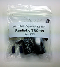 Load image into Gallery viewer, Realistic TRC-49 (21-149) electrolytic capacitor kit