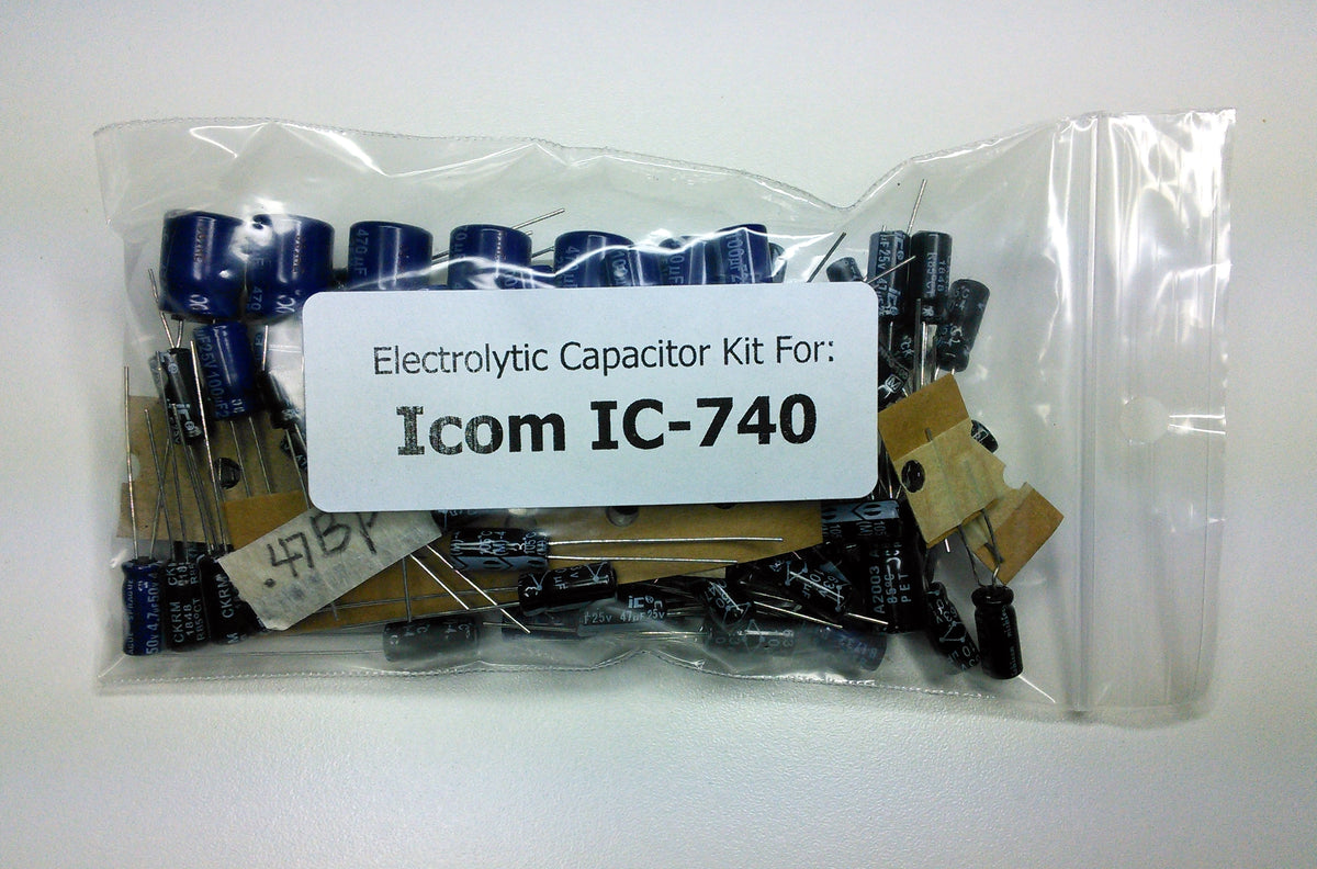 Icom IC-740 electrolytic capacitor kit – Klondike Mike's