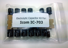Load image into Gallery viewer, Icom IC-703 electrolytic capacitor kit