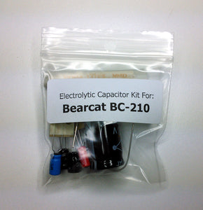Bearcat BC-210 electrolytic capacitor kit