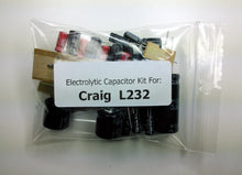 Load image into Gallery viewer, Craig L232 electrolytic capacitor kit