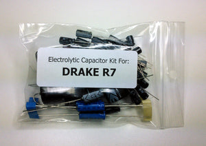 Drake R7 receiver radial/axial electrolytic capacitor kit