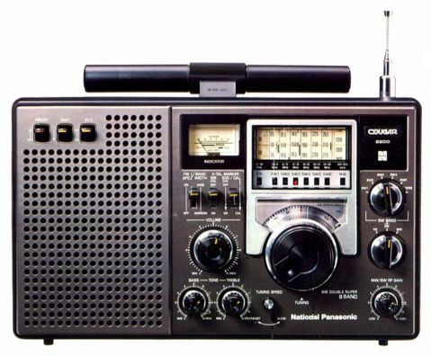 ナショナル Panasonic BCL ラジオ クーガー2200 かなりレアラジオ - その他