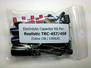 Realistic TRC 457 / 458 electrolytic capacitor kit (Deluxe)