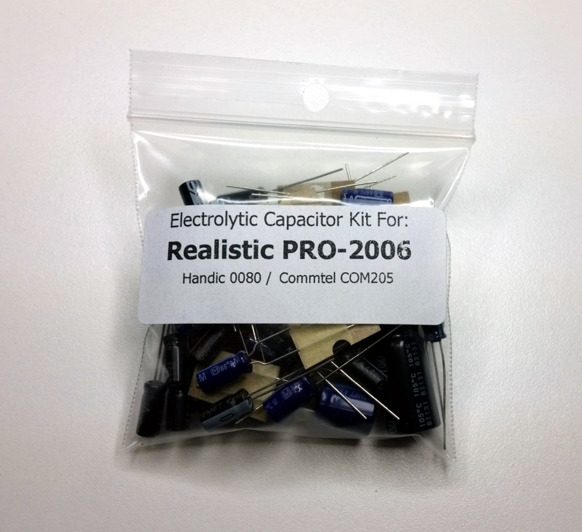 Realistic PRO-2006 / Handic 0080 / Commtel COM205 electrolytic capacit ...