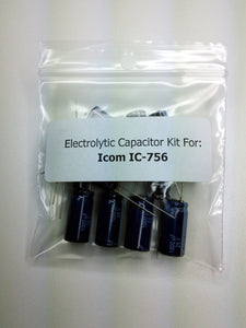 Icom IC-756 (v1) electrolytic capacitor kit