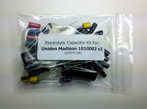 Uniden Madison 1010002 v3 (w/PC411AA) electrolytic capacitor kit