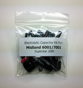 Midland 6001 / 7001, Superstar 2000 (w/PTBM125A4X / PTBM131A4X) electrolytic capacitor kit