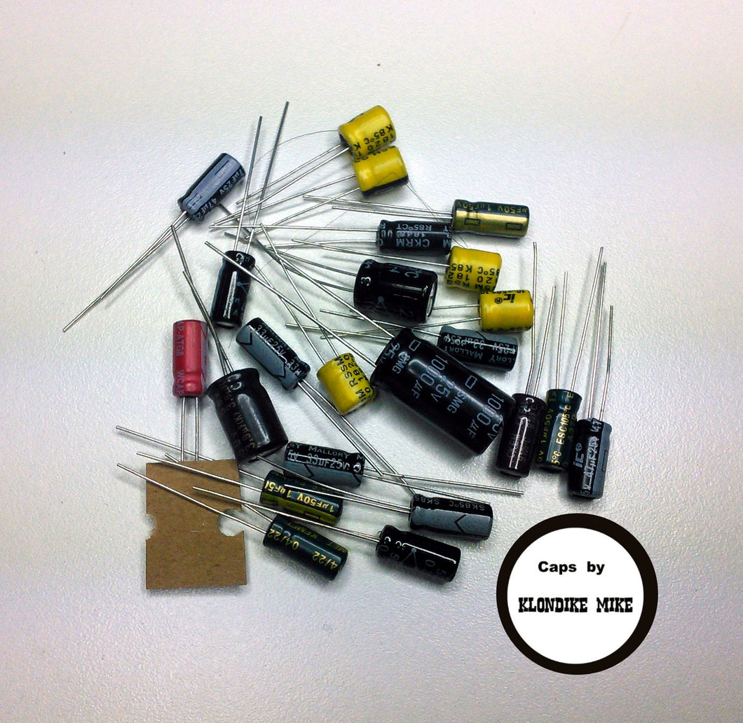 Midland 13-857B, 13-882C / RCA 14T300, 14T301 / Lafayette Micro 223A / Pearce Simpson Tiger 40A electrolytic capacitor kit