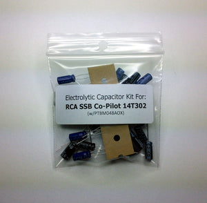 RCA SSB Co-Pilot 14T302 (w/PTBM048AOX) electrolytic capacitor kit