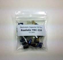 Load image into Gallery viewer, Realistic TRC-216 (21-1663) electrolytic capacitor kit
