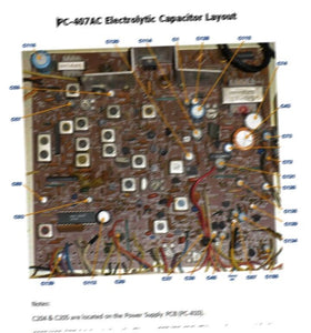 Cobra 1000 / 89 / Teaberry Stalker XII (PC-407AC) electrolytic capacitor kit