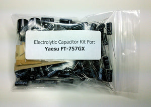 Yaesu FT-757GX, SX, GXII, SXII electrolytic capacitor kit