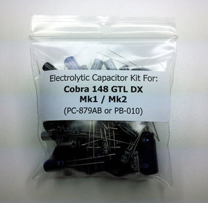 Cobra 148 GTL DX Mk1 / Mk2, Superstar 360 FM Mk1 (w/PC-879AB or PB-010) electrolytic capacitor kit