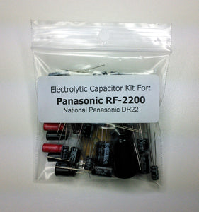 Panasonic RF-2200 / National Panasonic DR22 / Cougar 2200 electrolytic capacitor kit