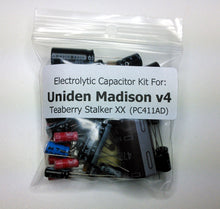 Load image into Gallery viewer, Uniden Madison v4 / Pearce Simpson Super Bengal MKIII (w/PC411AD) electrolytic capacitor kit
