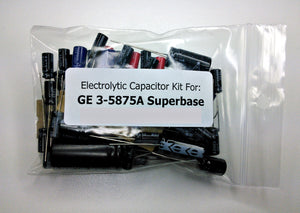 GE 3-5875A Superbase (PTRF004DOX / PTBM080COX) electrolytic capacitor kit